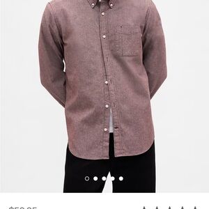 GAP • Men's • Casual • Dark Mauve/Brown/Purple • Button-Down • Beautiful • Shirt
